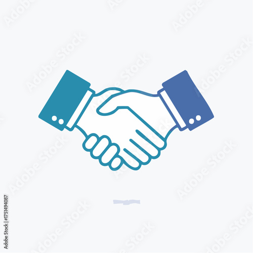Modern Partnership Agreement Illustration Representing Business Collaboration and Trust