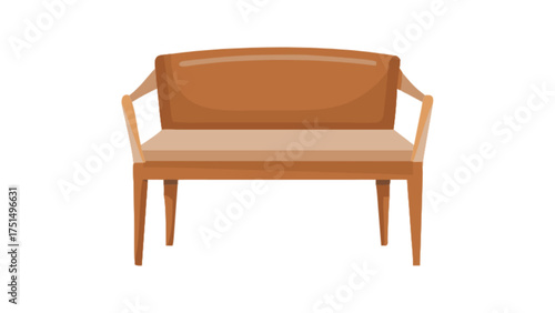 Shop modern wood loveseat bench for living room or patio seating brown finish contemporary style