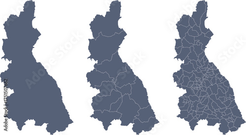 CAJAMARCA Map Outline and Internal Divisions