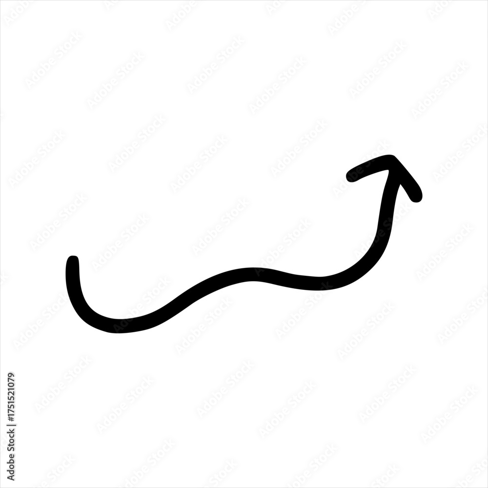 Obraz premium arrow doodle handrawn vector