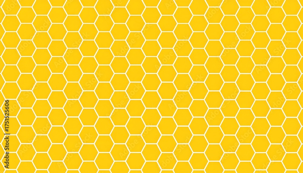 Yellow honeycomb pattern