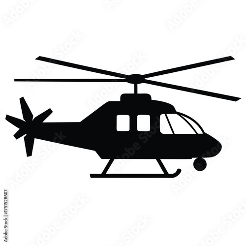 helicopter vector illustration