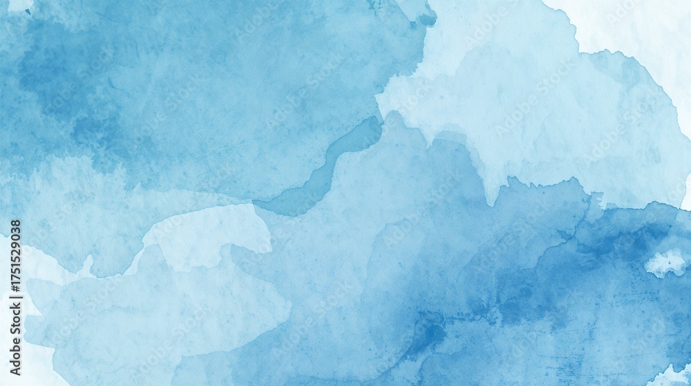 Fototapeta premium Blue watercolor vector background. Abstract hand paint square stain backdrop
