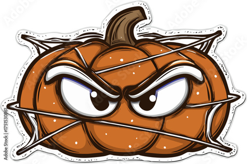The Angrily Bound Jack-O'-Lantern Sticker Threat