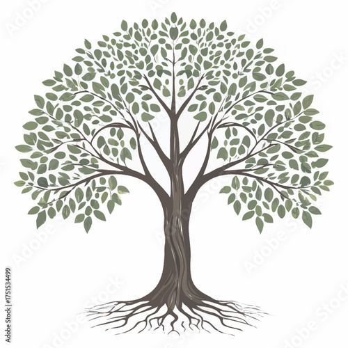 vector tree silhouette