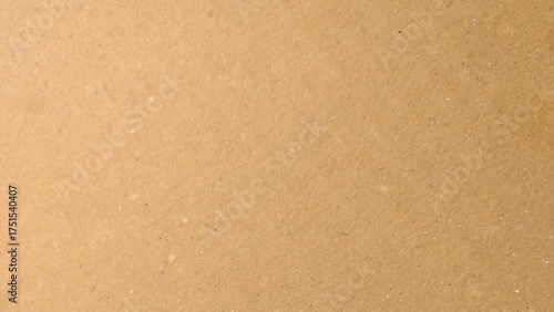 Background of brown kraft paper or cardboard texture. old paper sheet, parchment or papyrus surface, vector realistic illustration