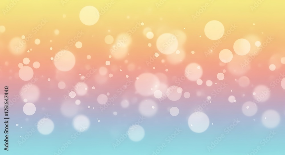 Obraz premium Soft gradient bokeh lights with pastel colors background