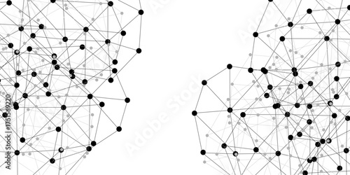 Abstract technology dot and line connection digital hi tech design concept background. Space for text. Vector illustration