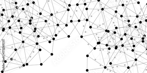 Abstract technology dot and line connection digital hi tech design concept background. Space for text. Vector illustration