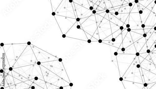 Abstract technology dot and line connection digital hi tech design concept background. Space for text. Vector illustration