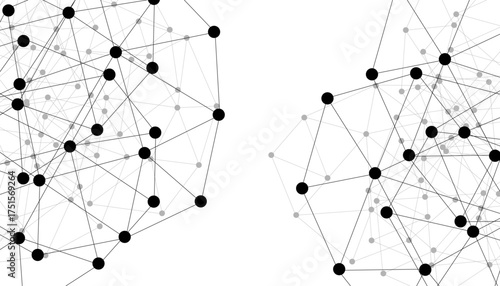 Abstract technology dot and line connection digital hi tech design concept background. Space for text. Vector illustration