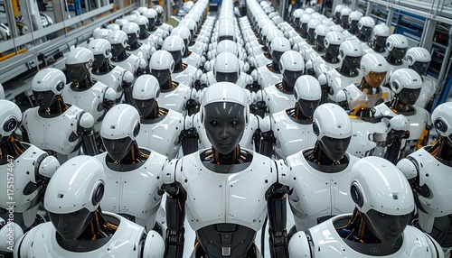 Multiple Humanoid Robots Collaborative Manufacturing Workspace