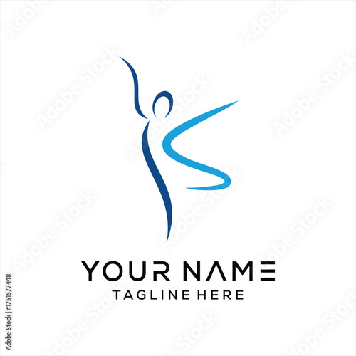 logo human abstract exercise letter k