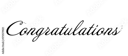 The word “congratulation”