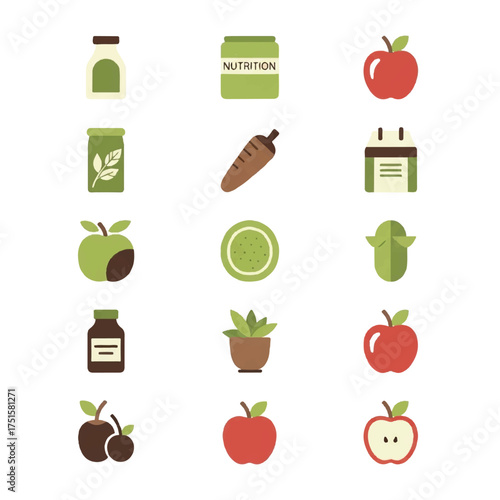 Assorted healthy food items arranged on a white surface representing nutrition and dietary choices for a balanced lifestyle.
