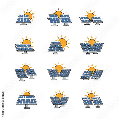 Solar panels generate clean energy under a bright sun, showcasing sustainable technology and environmental responsibility.