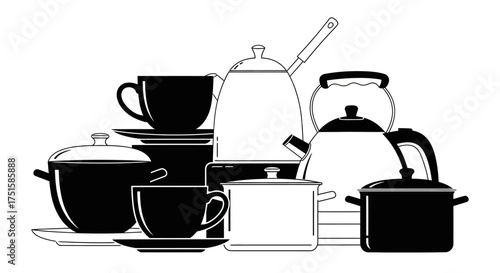 Collection of Kitchenware and Cookware.