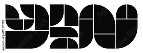 Modern Geometric Photo Collage Template Minimalist Moodboard Layout