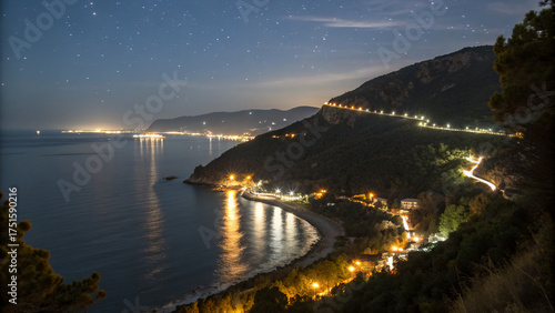 night view of the city