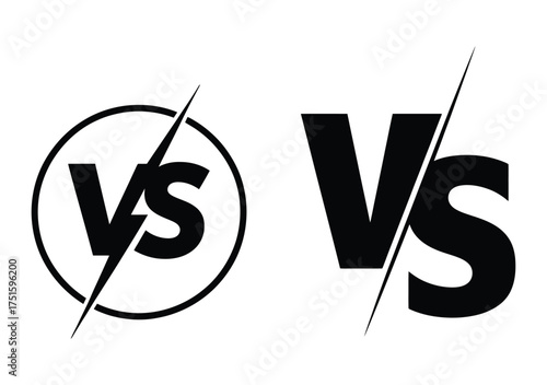 Two versus symbols one inside a circle and one as plain text