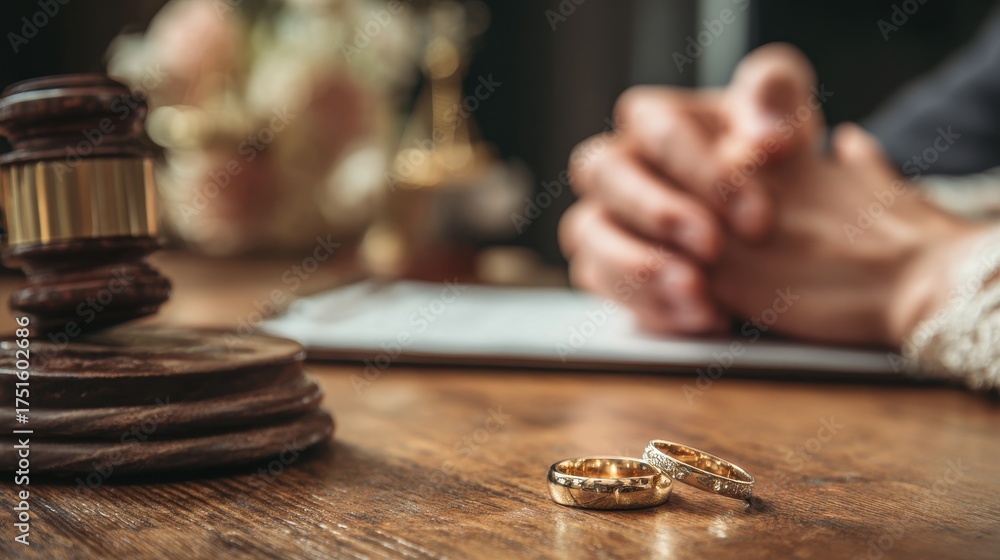 Obraz premium Couple seeks legal advice on marriage law weddings and spousal support Attorney consults on marriage certification