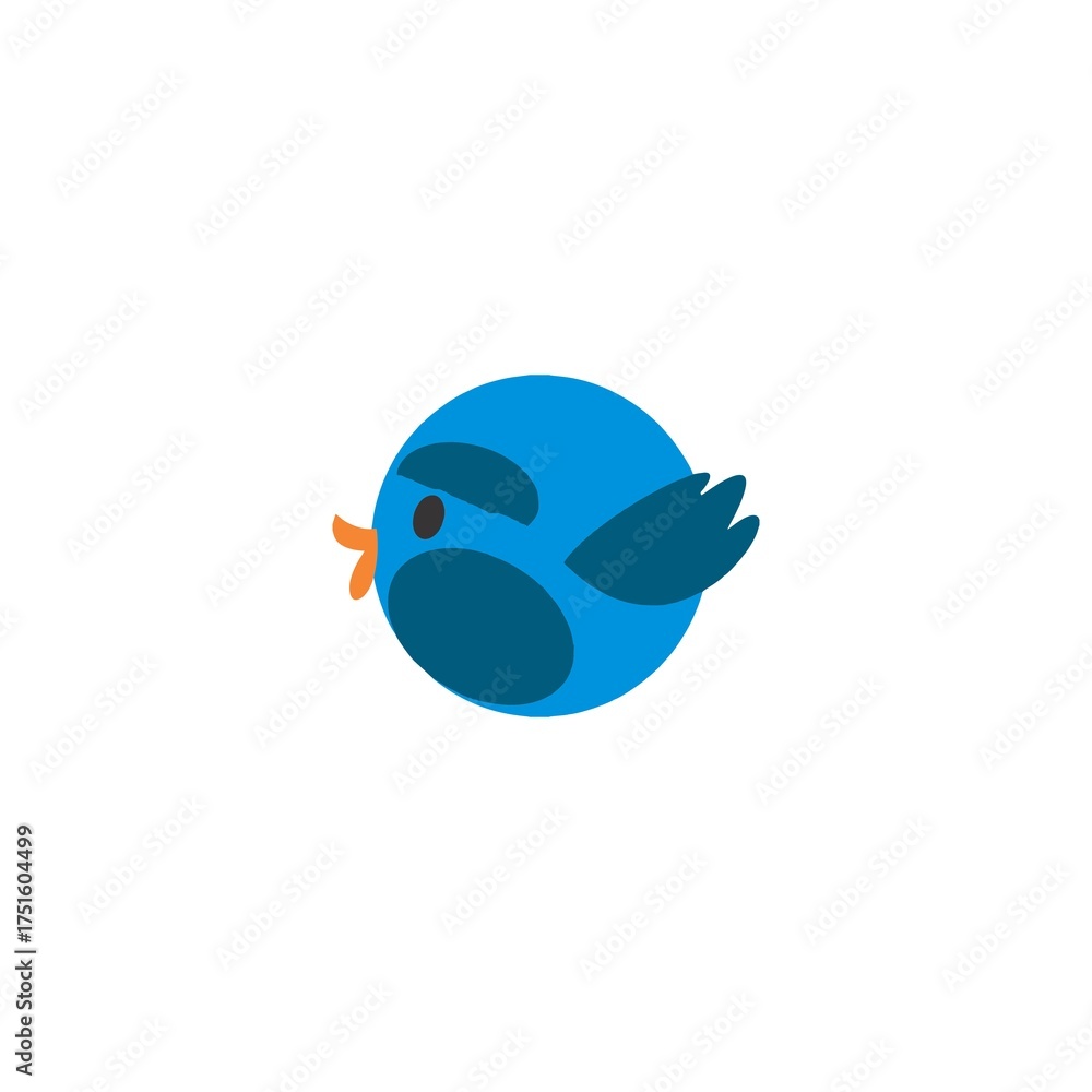 Obraz premium blue bird on a branch