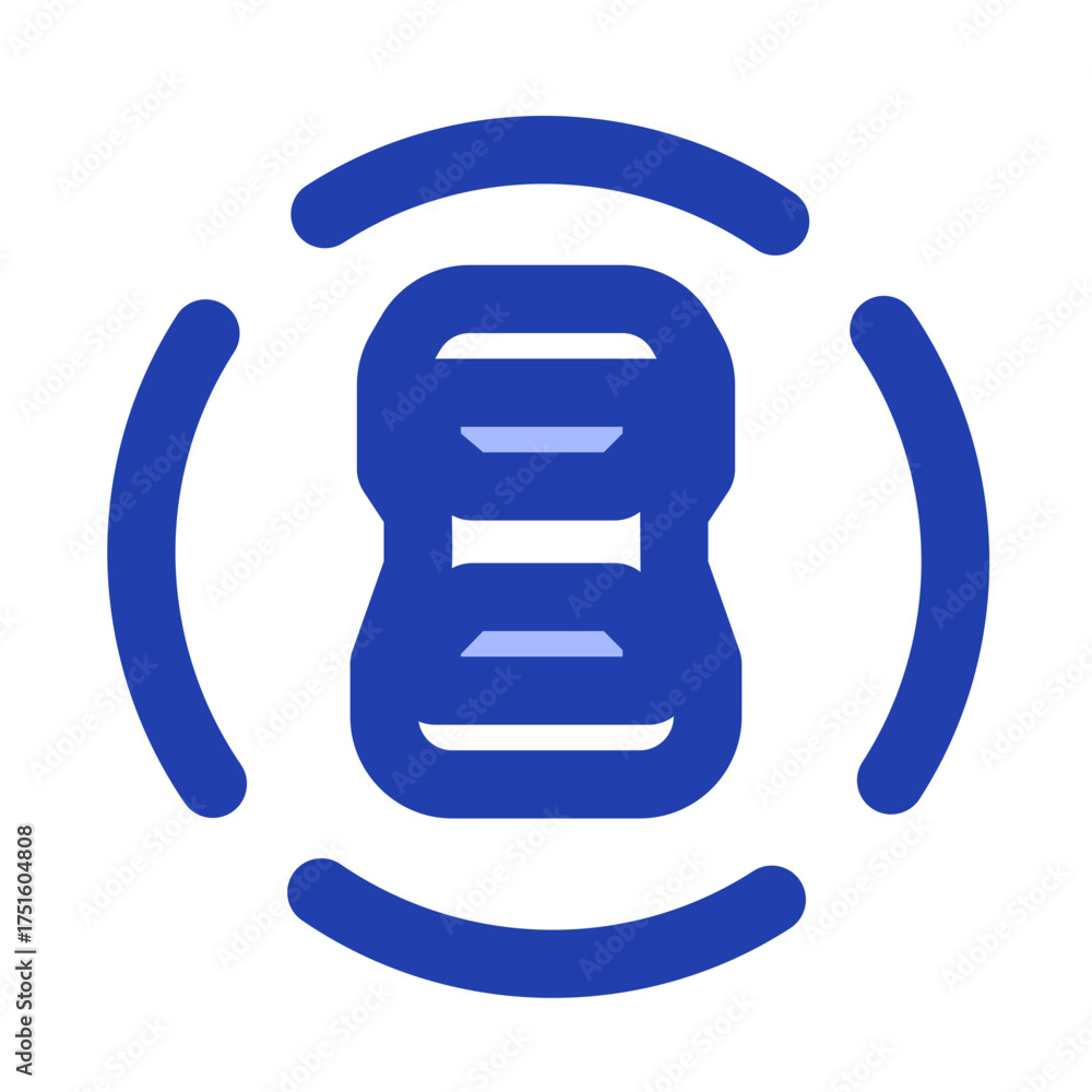 Fototapeta premium autonomous blue icon