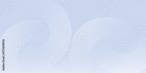 Abstract blue art background with circle elements. Digital technology modern concept light simple good
