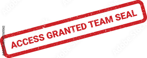 Access Granted Team Seal Vector, Distressed Stamp Effect, Approval Granted Icon