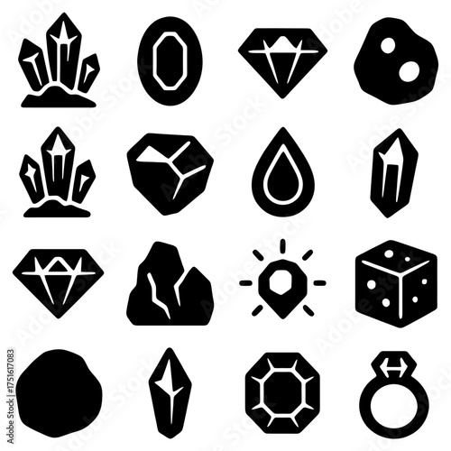 Sparkling Gems: A captivating collection of diverse, precious gemstones in various shapes and sizes, each radiating brilliance and allure, symbolizing luxury and fascination. 