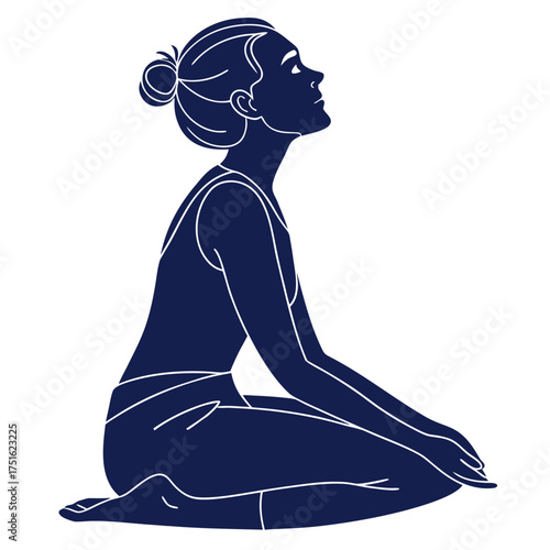 woman in yoga pose