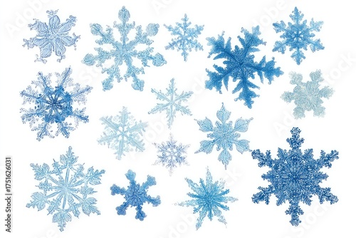 Wallpaper Mural Frozen beauty, intricate snowflake designs Torontodigital.ca