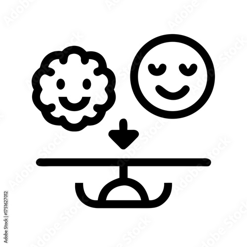 Balance between negative and positive emotions