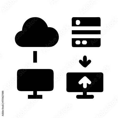 Cloud server data transfer to computer