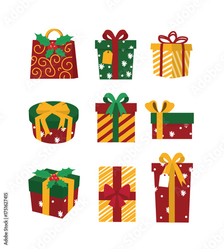 Gift box present illustration