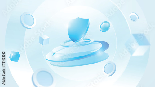 Technology Futuristic Cybersecurity Protection System