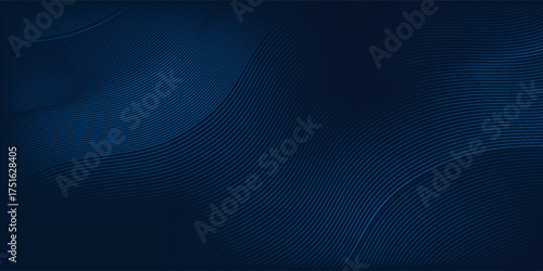 Lines mesh blue background gradient dark navy blue banner modern abstract