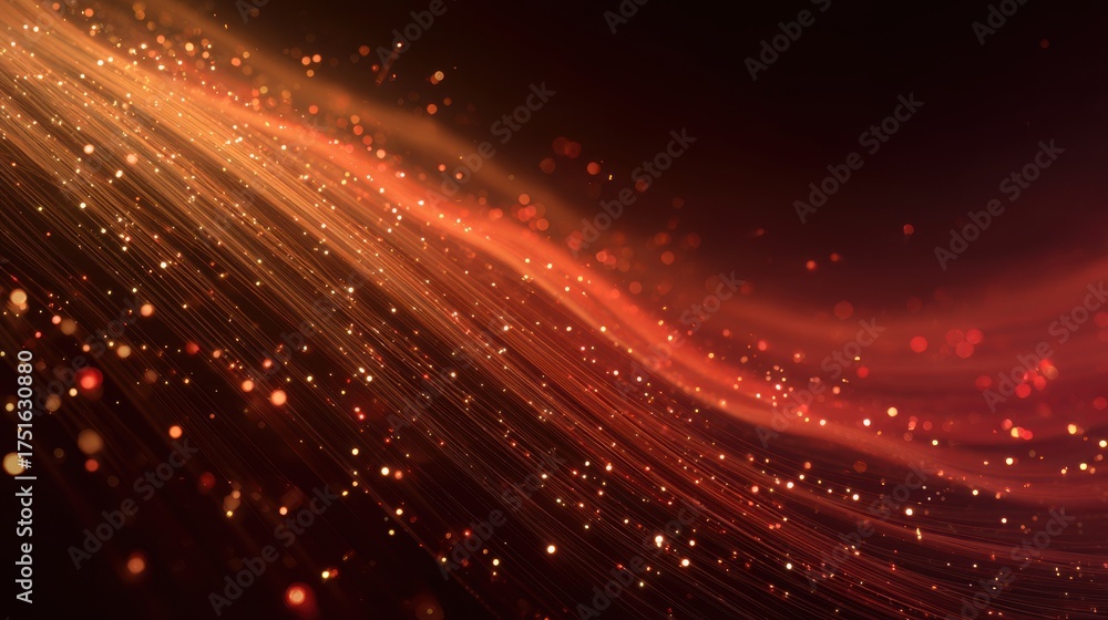 Fototapeta premium abstract red background with sparkles