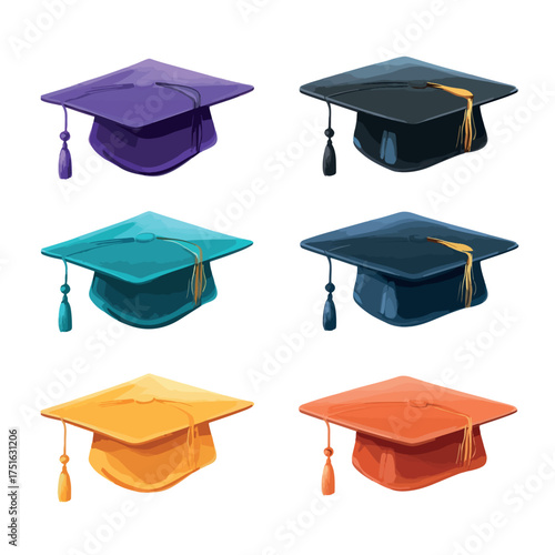 graduation cap set