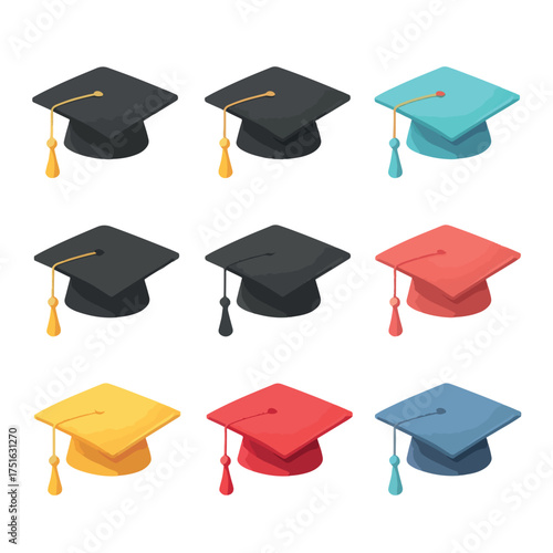 graduation cap set