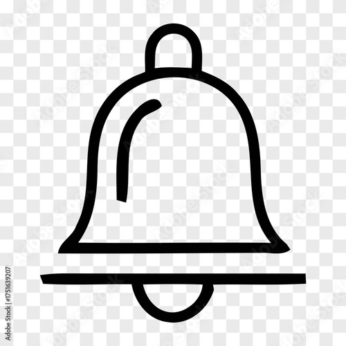 Outline of a money bag icon featuring a dollar sign symbol isolated on a transparent background currency finance income wealth cash investment saving budget