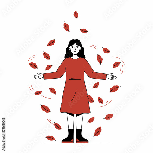 Woman accepting change