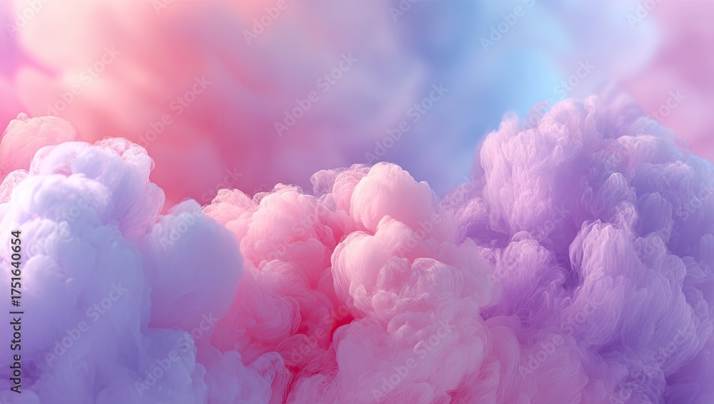 Fototapeta premium Abstract swirls of pastel pink and lavender