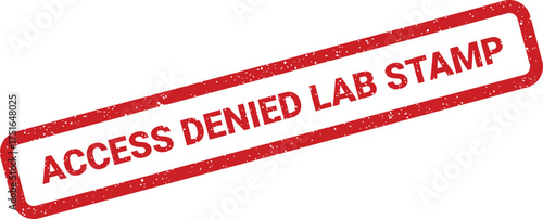 Isolated access denied lab stamp with grunge texture, rectangular shape