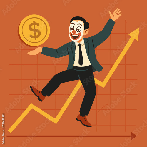 Successful Growth Business Illustration