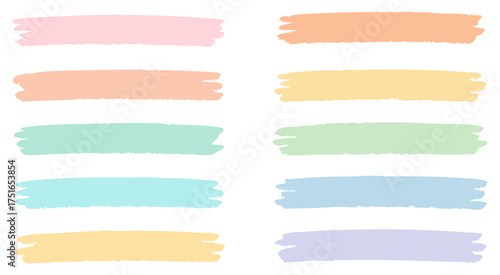 Pastel Brush Stroke Collection