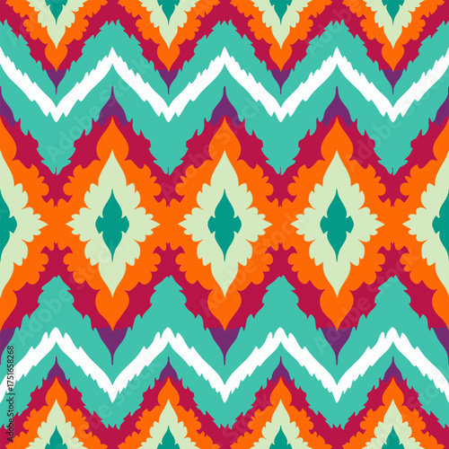 seamless geometric pattern. colorful ethnic background. vector illustration