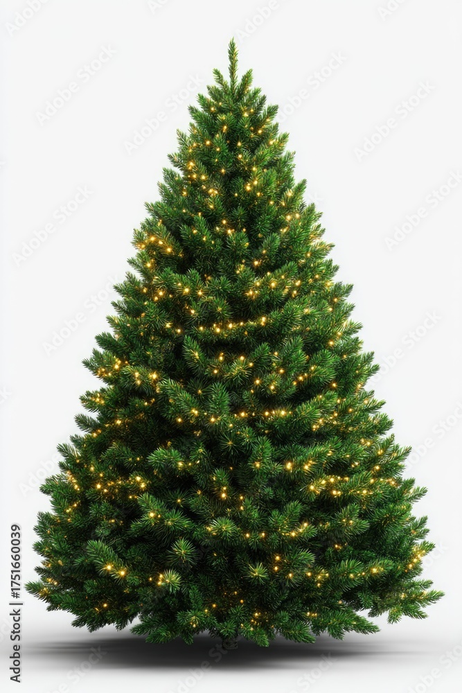 Fototapeta premium Lit Christmas Tree