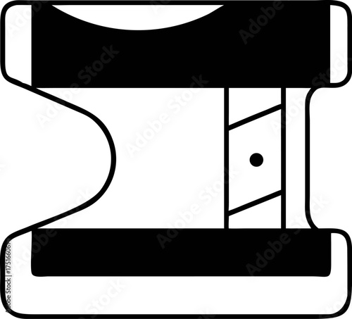 Detailed black and white line drawing of a scientific or artistic liquid dropper, perfect for precise measurement and fluid transfer tasks
