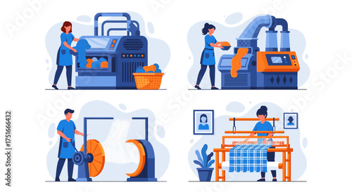 Textile Manufacturing Process From Raw Materials To Finished Fabric